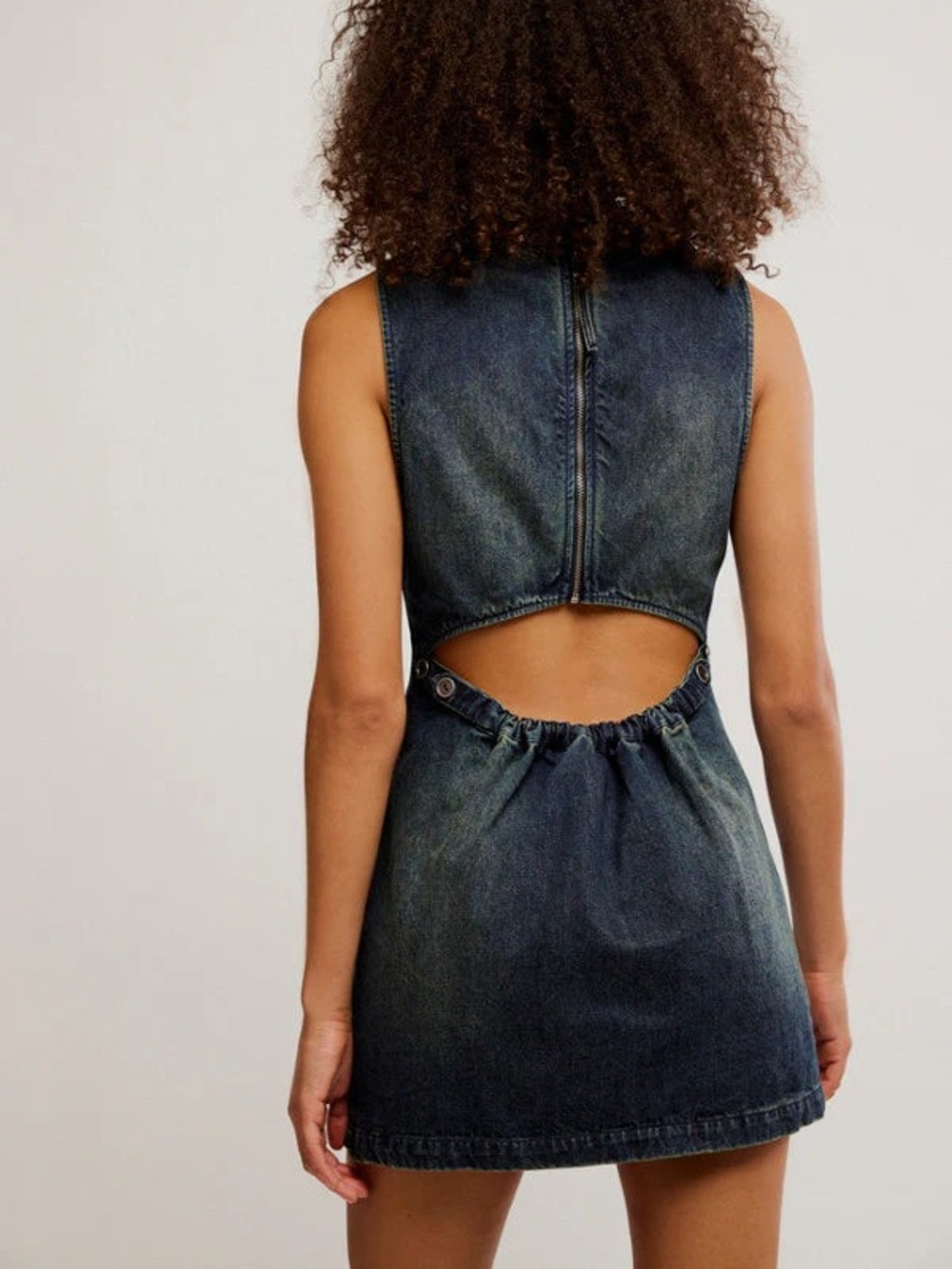 Free People Atlas denim mini dress - Picture 3 of 9